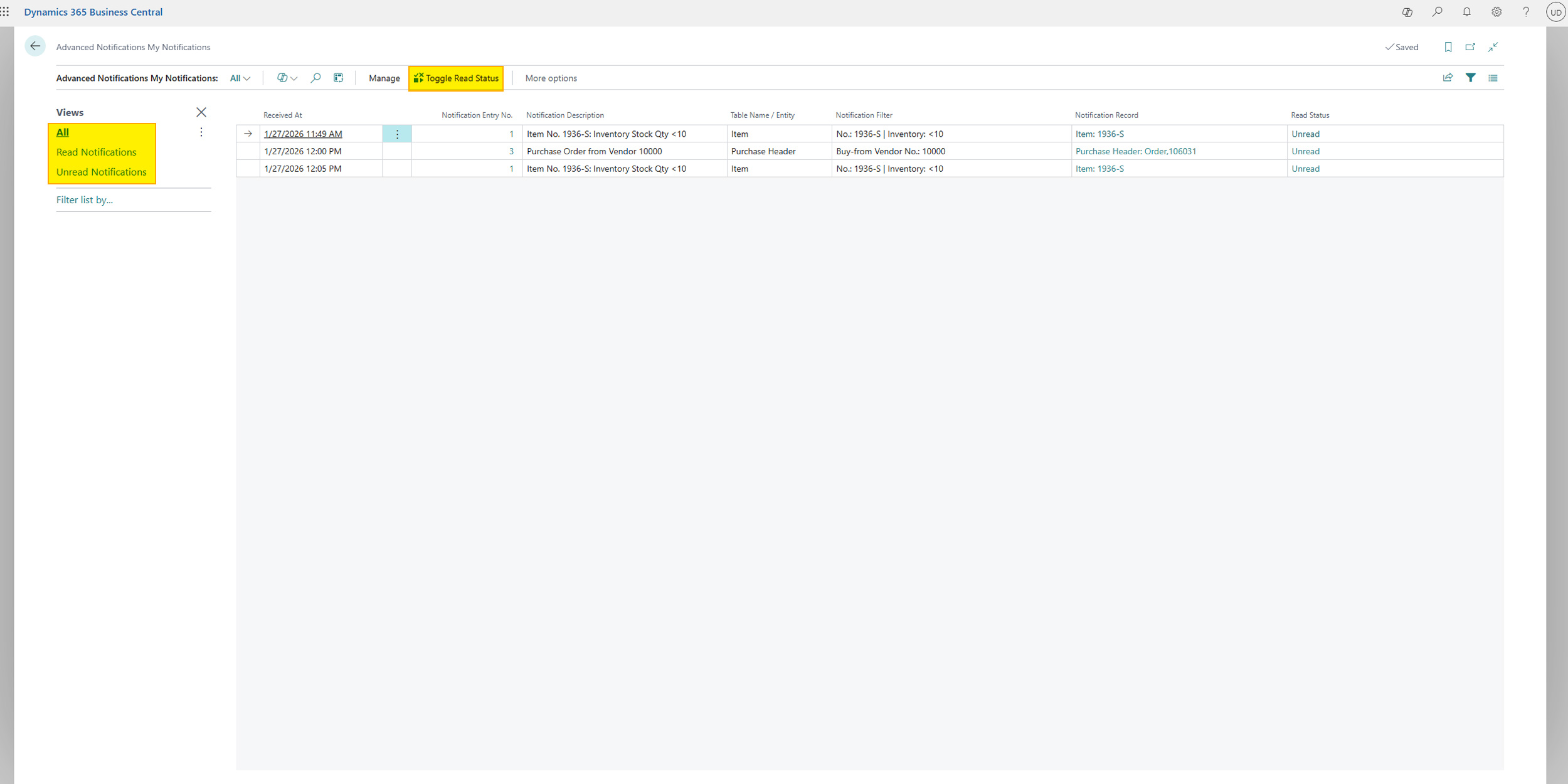 My Notification Views
