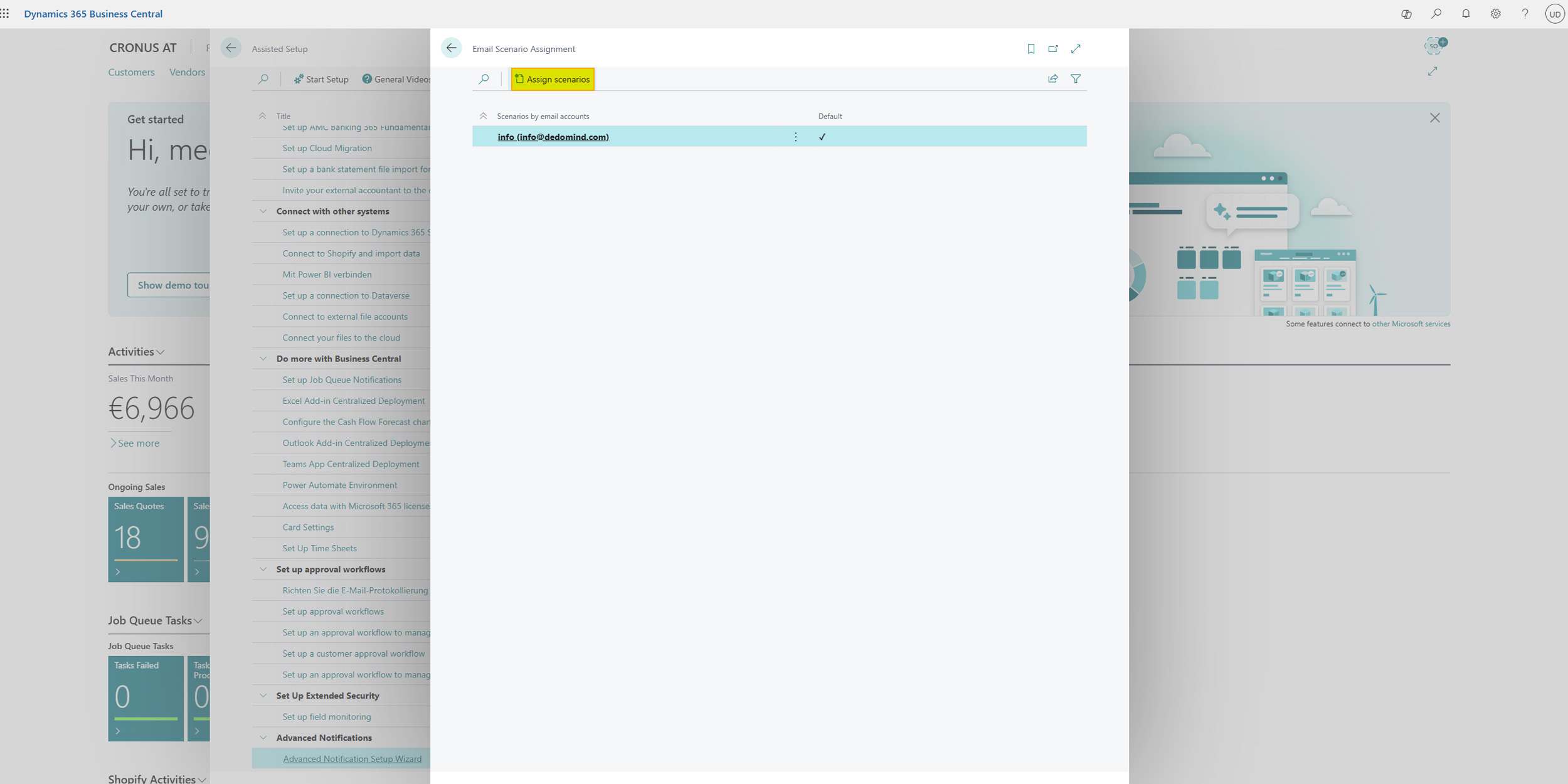 Assign Email Scenarios