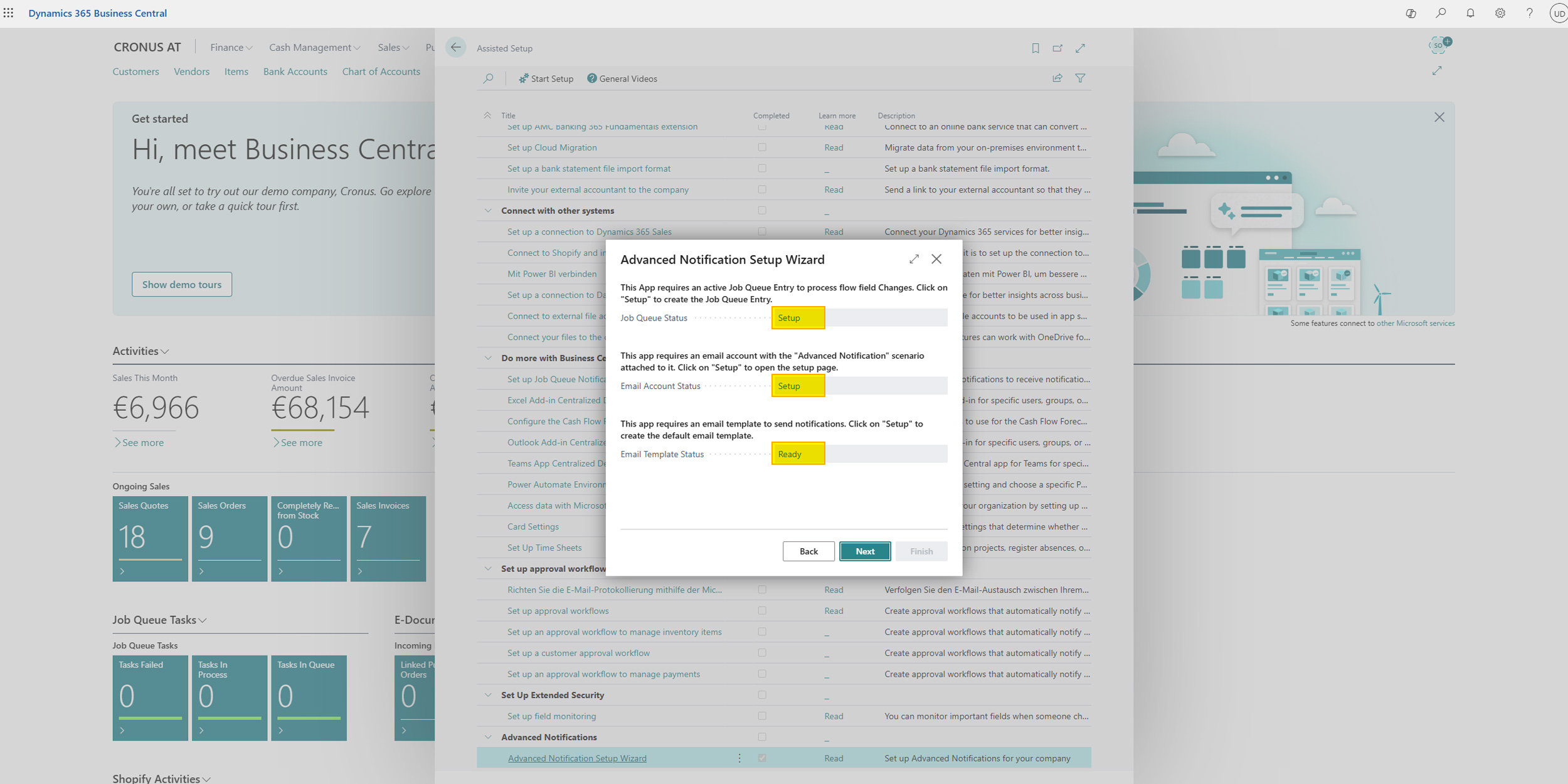 Assisted Setup Wizard