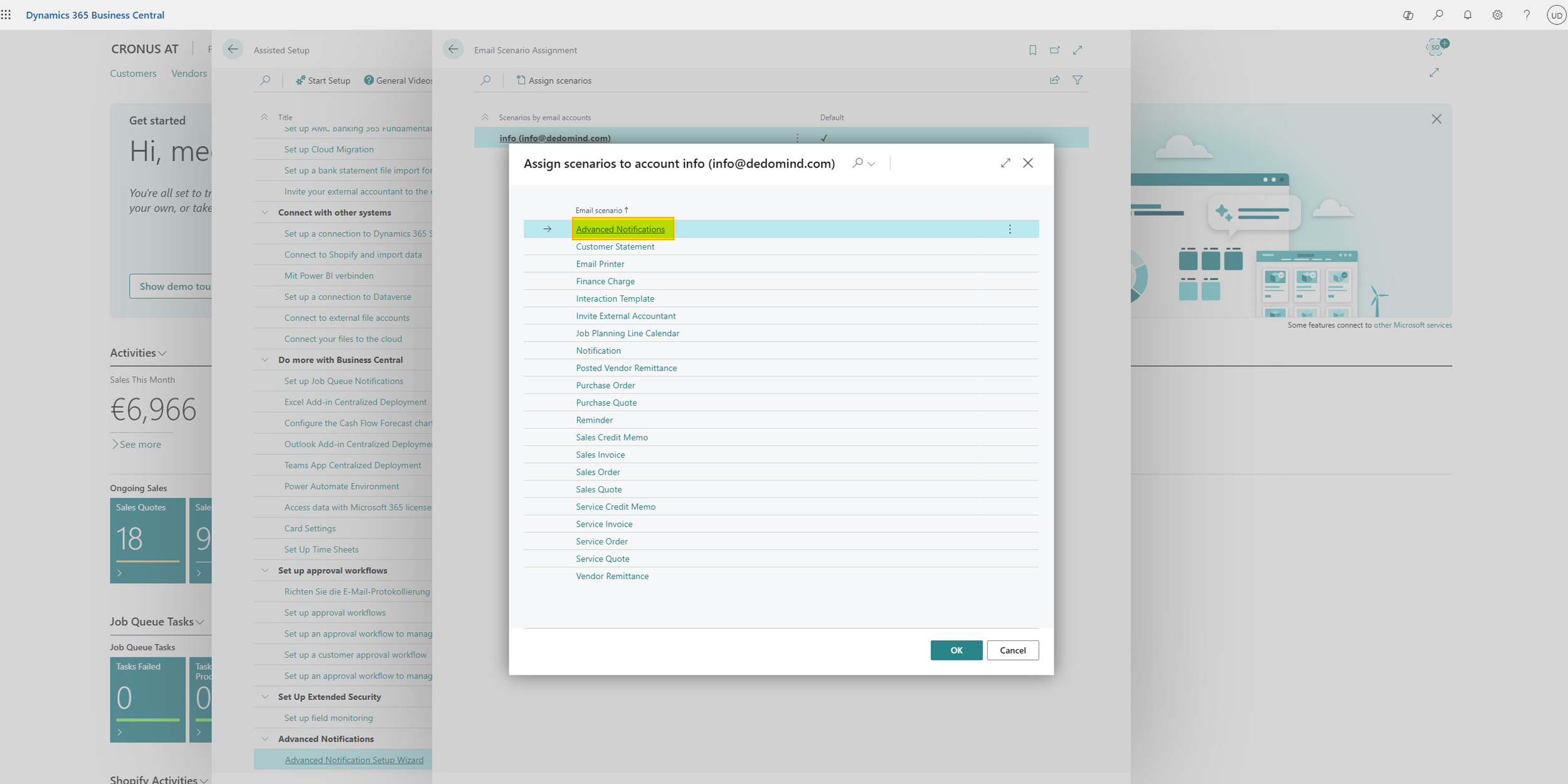 List Email Scenarios