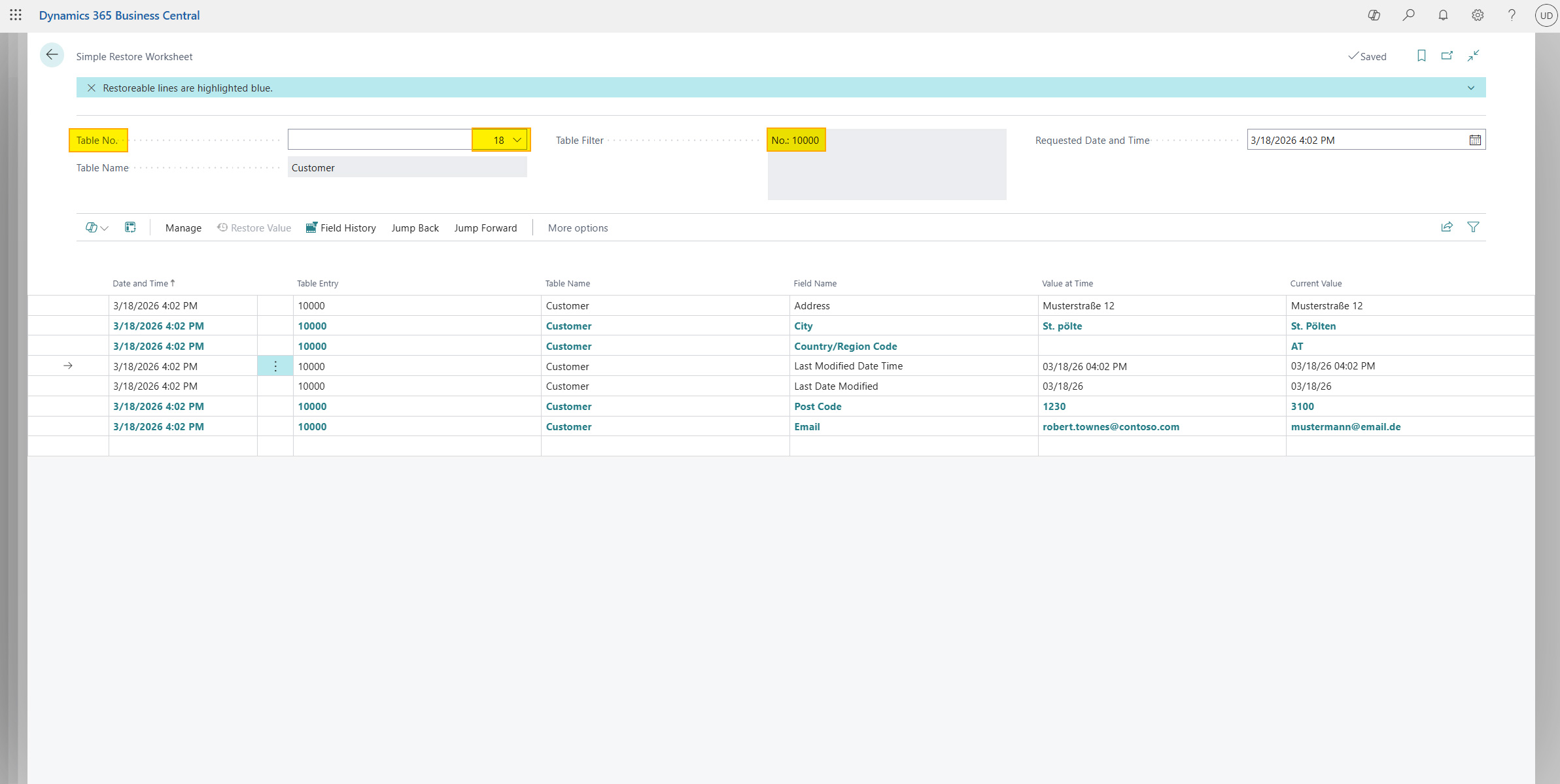 Worksheet Table Filter